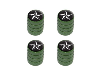 Nautical Star Black - Tire Rim Valve Stem Caps - Green Deals Nautical Star Black - Tire Rim Valve Stem Caps - Green Deals