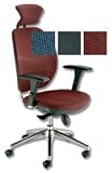 Adroit Lorraine Task Armchair Headrest Mesh Back H760mm W500xd470xh420 490mm Red