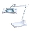 2-in-1 Spring-Arm Magnifier Desk Lamp - Large 7" X 5" Lens - 5 Diopter 2-in-1 Spring-Arm Magnifier Desk Lamp - Large 7" X 5" Lens - 5 Diopter