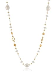 Azaara Pearl Necklace with Moonstone