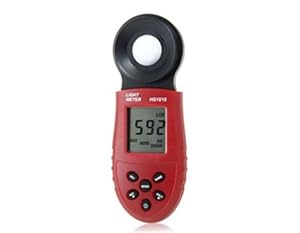 Tanboo HS1010 200000 Lux Digital LCD Light Meter (Red)