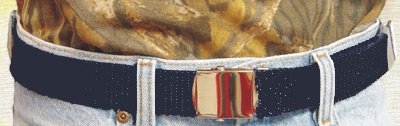 Leapers Military Dress Belt - Black