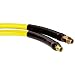 Goodyear EP Gauntlet 1500 Yellow Rubber Pressure Washer Hose Assembly, 3/8" Male NPT x Male NPT Swivel Connection, 1500 PSI Maximum Pressure, 50' Length, 3/8" ID