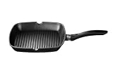 Premier Housewares Tenzo 28 x 28 cm Teflon Coated Black Aluminium Grill Pan