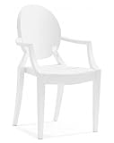 Zuo Modern Furniture Design Anime Acrylic Chair White Acrylic 106102 (Set O ....