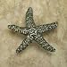 Anne At Home 166 Gold Starfish Knob - 166