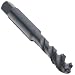 Dormer MTT-X E008/MTT-X E018 Powdered Metal Spiral Flute Threading Tap, Black Oxide Finish, Round Shank With Square End, Modified Bottoming Chamfer