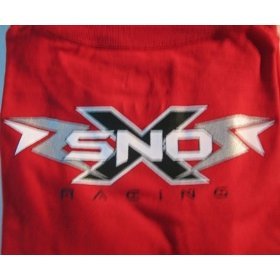 SnoX Racing LS Tee - Polaris Red Snowmoile Tee by SnowGirl Sportswear