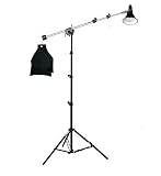 CowboyStudio Single Boom Reflector Lighting Light Kit with AC Socket, Diffuser Cover and Sandbag