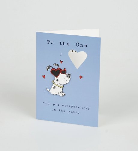image :Cartoon Dog One I Love Birthday Card