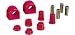 Energy Suspension 5.5126R Red Greaseable Complete Front Sway Bar Bushing Set