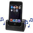 iPod Touch Cradle Charger with Data Cable & Dual Side Speakers Music Function