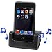 iPod Touch Cradle Charger with Data Cable & Dual Side Speakers Music Function