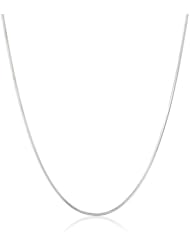 Sterling Silver Italian 1.15 mm Diamond-Cut Snake Chain Necklace, 30"