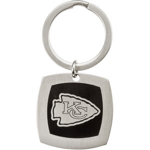 24617 Stainless Steel 35Mm X 35Mm Polished Kansas City Chiefs Logo Keychain