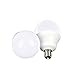 (5 Pack,Daylight) Zhuy 5w E12 LED Candle Bulbs, Dimmable, Round Shape, 40w Equivalent, Candelabra LED, Candelabra Bulb