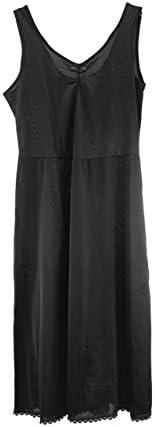 Clemo Women's Touch of Comfort Nylon Cling-Free Slip Dress, 28-34 Length, Black