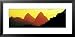 Sunset, Twin Pitons, St. Lucia, West Indies Framed Art Poster Print by Panoramic Images , 31x15
