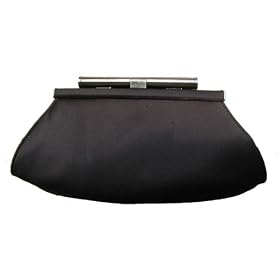 Satin, Metal Closure, Clutch, Evening Bag - Tamira (51 1296)