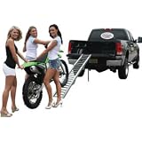 48 Single Runner Double Folding Steel Sport Motorcycle Ramp by Discount Ramps