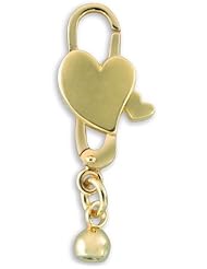 Bacio Clasps Stylish & Unique Gold Two Heart Clasps. Made in Italy!