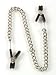 Endurance jumper cable nipple clamps w/silver chain