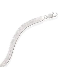 Sterling Silver 20 Inch 080 Superflex Herringbone Necklace (7mm)
