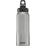 SIGG 1 Litre Aluminum Bottle (Wide Mouth Silver)