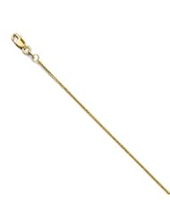 14k Yellow gold Leslies Diamond cut Quadra Wheat