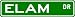 ELAM Street Sign ~ Family Lastname Sign ~ Gameroom, Basement, Garage Sign