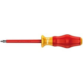 Wera Kraftform Comfort VDE 1165i PZ Screwdriver,  Pozidriv PZ 3 Head