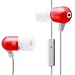 Radius RK-CA511R Atomic Bass Aluminum Earphones with In-Line Microphone for iPhone (R...