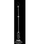 Meyda Tiffany 10078 One Light Floor Lamp Base with 3 Graces, Satin Nickel Finish