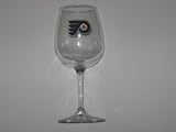 PHILADELPHIA FLYERS 12 ounce Team Logo WINE GLASS
