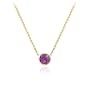 Willow Gold Milestone 6mm Amethyst 14k Yellow Gold Necklace