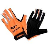 Nomis Rugby 3/4 Finger Gloves - Black/Orange - Large