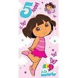 Dora The Explorer - Age 5 Birthday Card & Badge - 5th