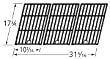 Cast Iron Cooking Grid for Kenmore, Outdoor Gourmet, BBQ Pro, Sams, Charbroil, Arkla, Charmglow, Coleman, Grill Master, Sunbeam, North American Outdoors, Weber, Aussie, Glen Canyon, Jenn-Air, Kirkland, Nexgrill, Turbo, Lazy Man, Perfect Flame and Olympia Grills