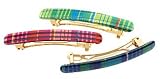 France Luxe Faro 6cm Small Barrette - Faro Plaid