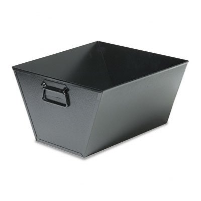 Buy Recycled steel filing/posting tub, letter size, black