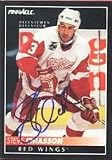 Paul Woods, Detroit Red Wings, 1984 Opee Chee Autographed Card