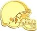 14K Gold NFL Cleveland Browns Football Helmet Tie Tac