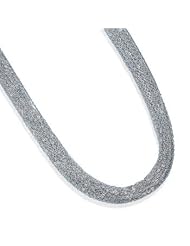 Sterling Silver 16 + 2 Inch Rhodium Plated Multistrand Chain Necklace