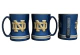 Notre Dame Fighting Irish 15 Ounce Sculpted Logo Relief Coffee Mug