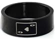 Blackline Ace Design Stainless Steel Ring by BodyPUNKS (RBS-015)