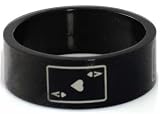 Blackline Ace Design Stainless Steel Ring by BodyPUNKS (RBS-015)