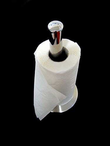 Stainless Steel Kitchen Paper Free Standing Holder Kitchen Towel Countertop Rack