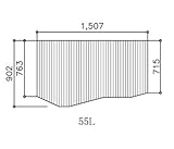トクラス　バスルーム用巻きフタ（５５Ｌ）　【BFPFTAA100A1】　浴室