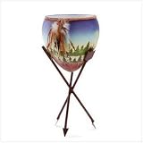POT ON METAL ARROW STAND