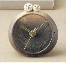 Shigaraki Owl Brother Round Table Clock (4-0141) New From Japan F/s